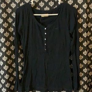 Navy blue Henley.